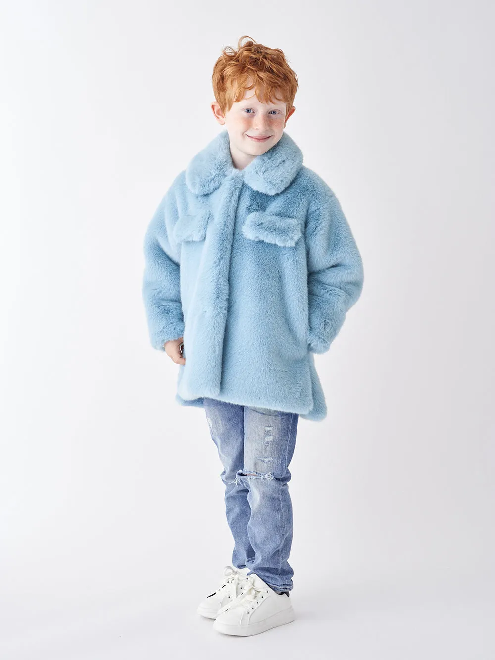 KIDS FAUX FUR HANYU JACKET