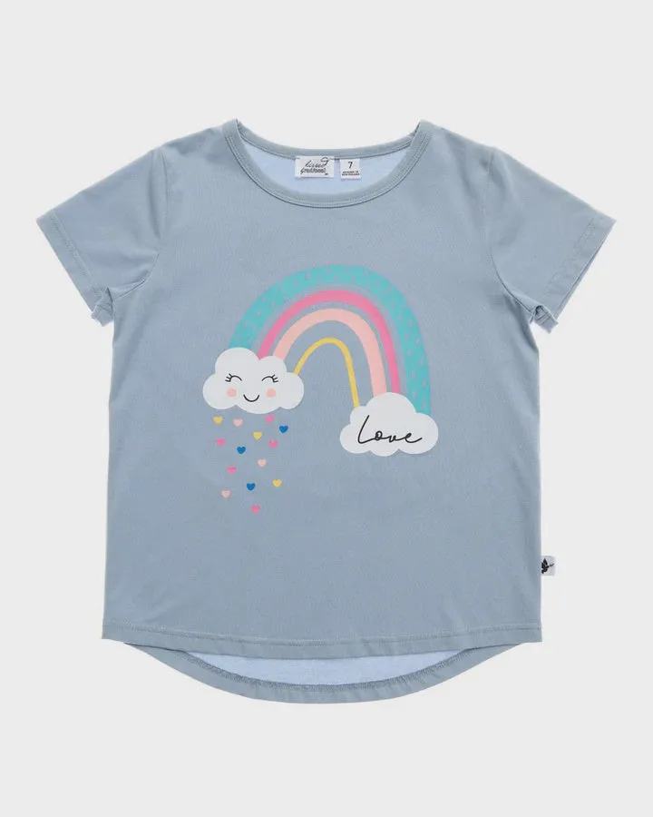 Kissed by Radicool- Rainbow Love Tee