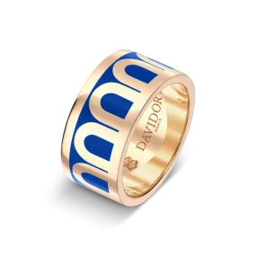 L'Arc de DAVIDOR Ring GM, 18k Rose Gold with Riviera Lacquered Ceramic