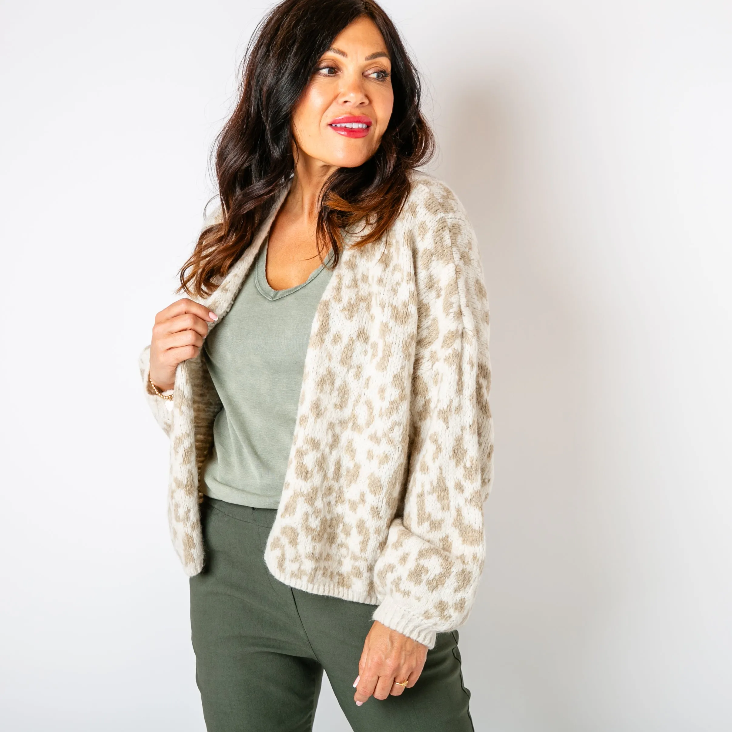 Leopard Print Cardigan