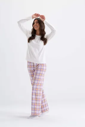 Lilac Checkers Pyjama Set