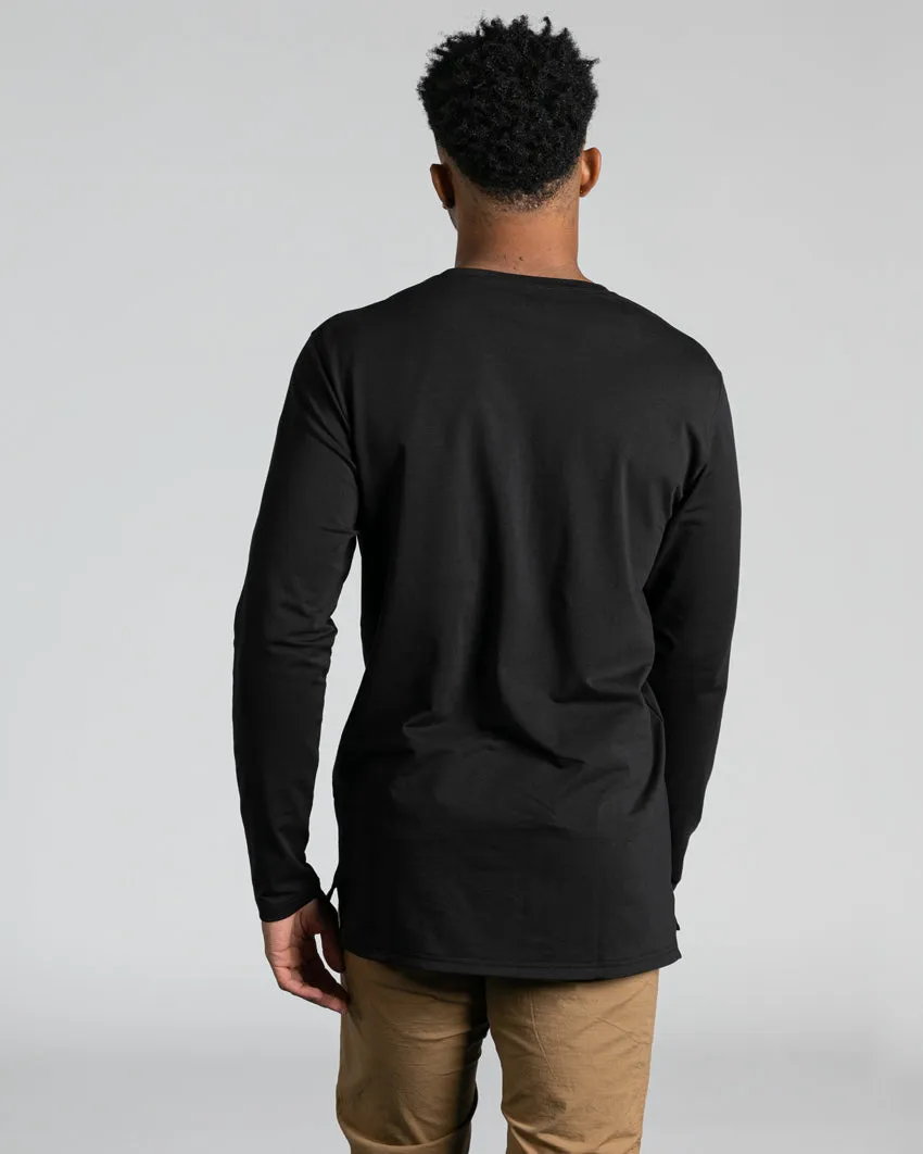 Long Sleeve: LUX Split Hem