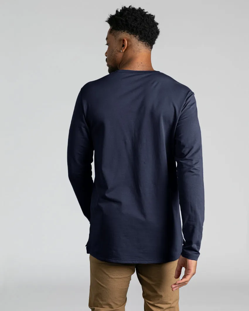 Long Sleeve: LUX Split Hem