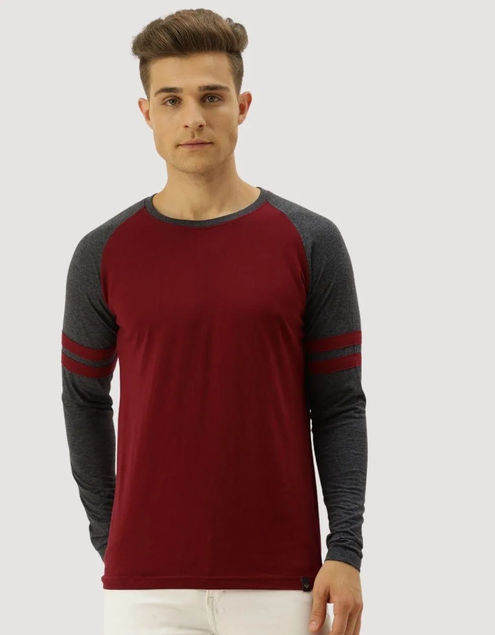 Long Sleeves Red round neck Full Sleeve Tshirt