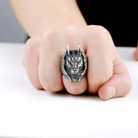 Men's Punk Anubite Rings