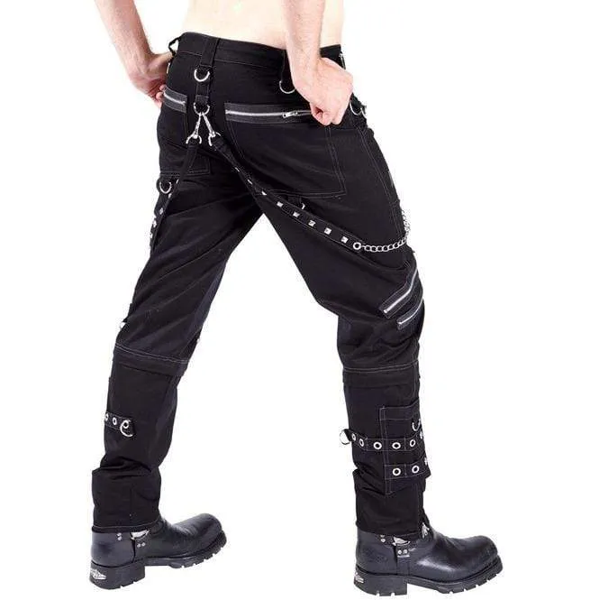 Men's Punk Cargo Pants With Chains