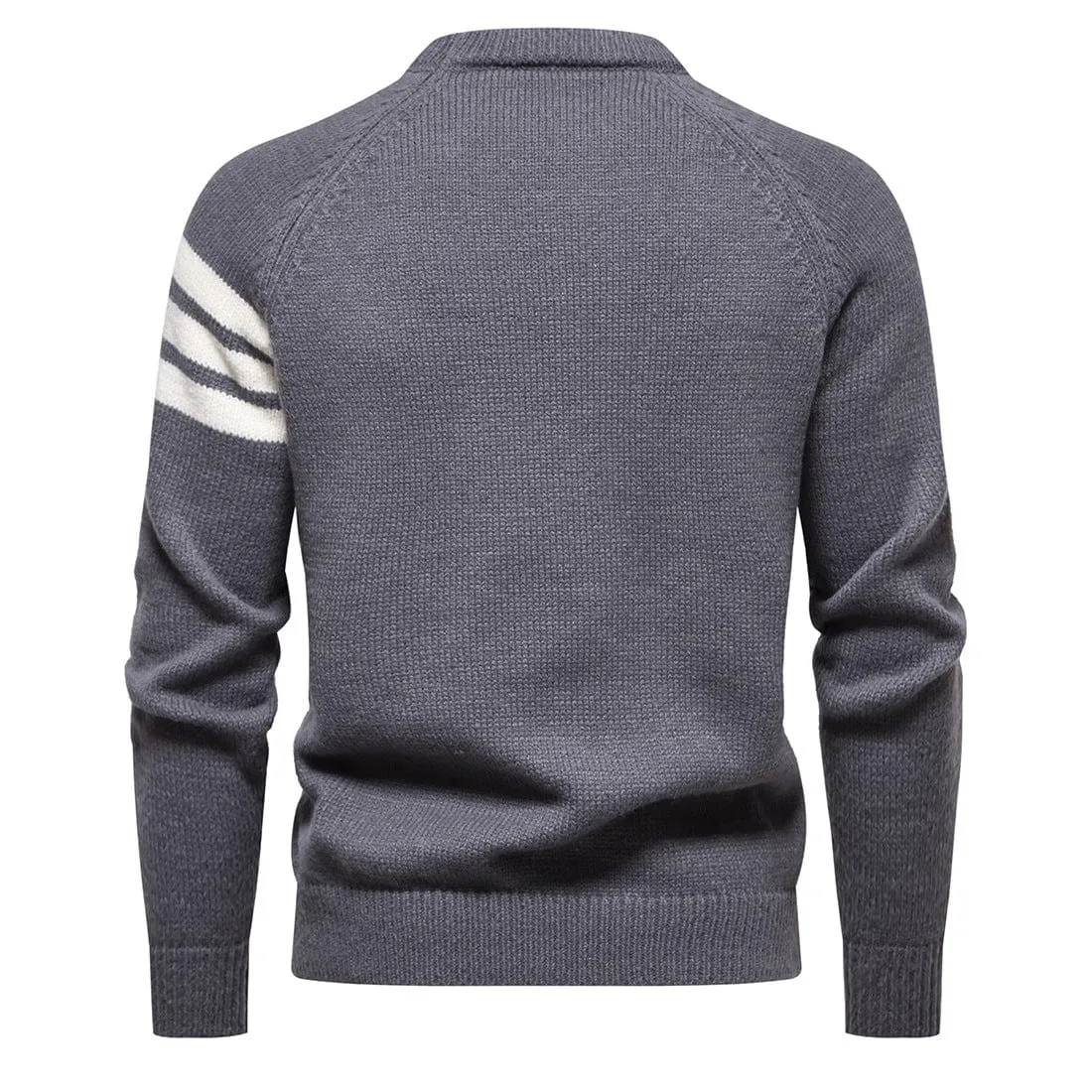 Men's Punk Contrast Color Diamond Knitted Sweater