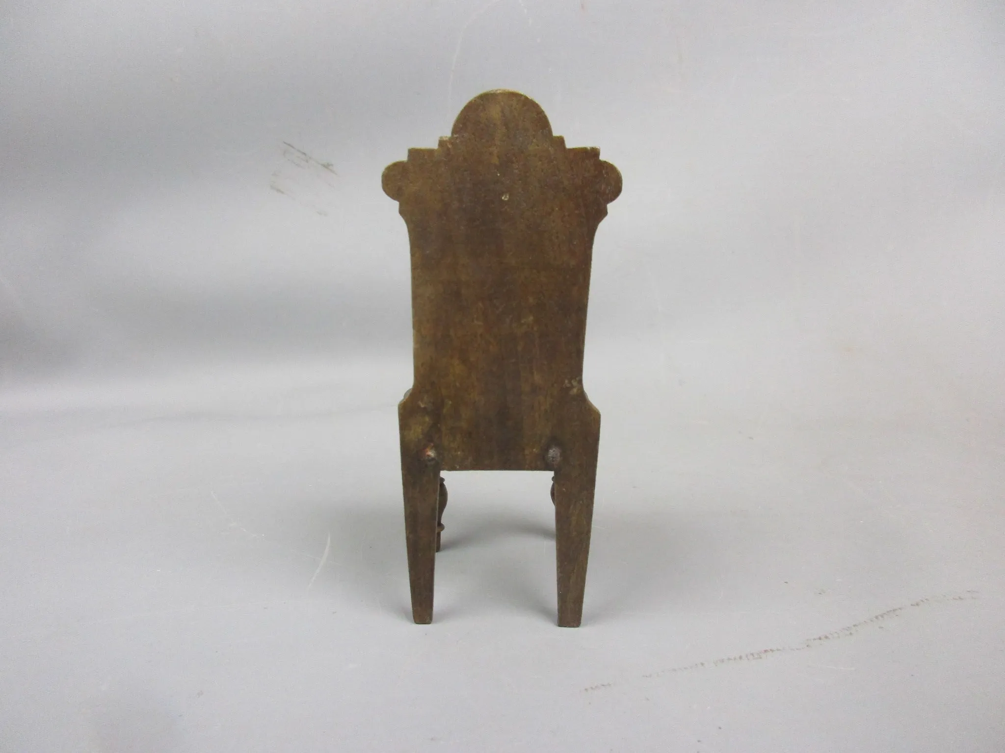 Miniature Wooden Dolls Chair Antique Art Deco c1930