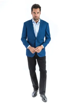 Modern Fit Blue Tweed Sport Jacket  B-SJ-19F15