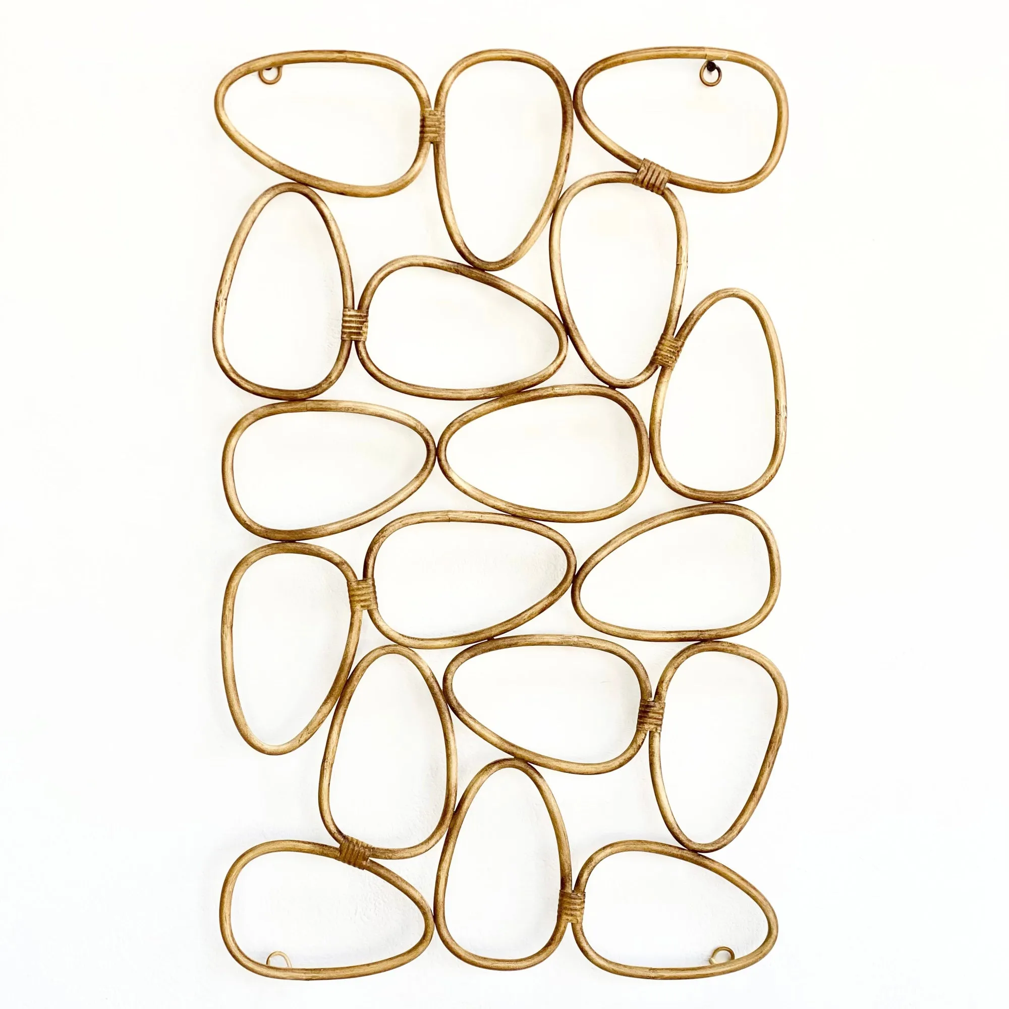 Multi Hoops Tridimensional Metal Wall Art