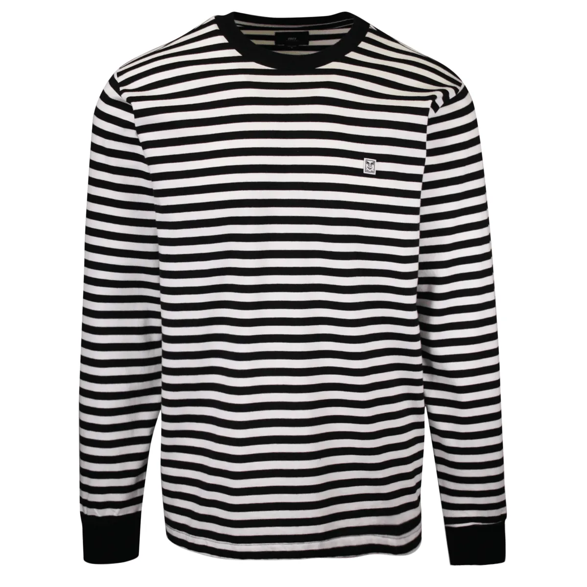 OBEY Men's 89 Icon II Striped L/S T-Shirt (S01)