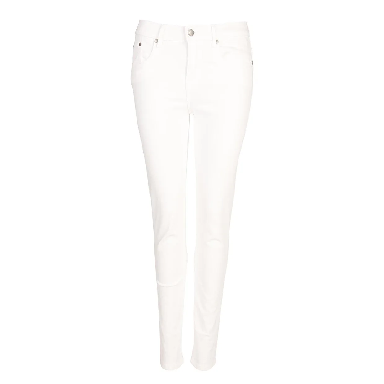 Pantaloni Donna Barbour Essential Slim Bianco