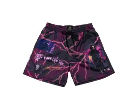 Primitive x WWE Deadman Forever Mesh Shorts 'Purple'