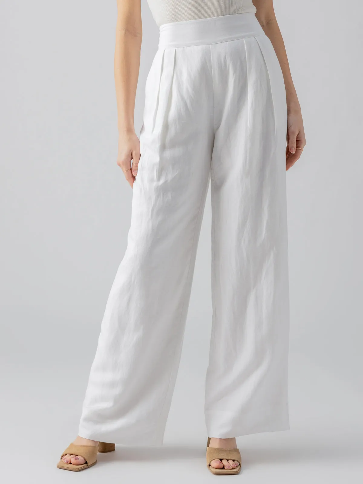 Pull Me On High Rise Pant White