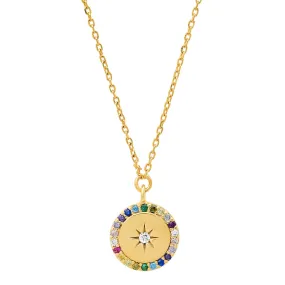 Rainbow Pendant with Star Center