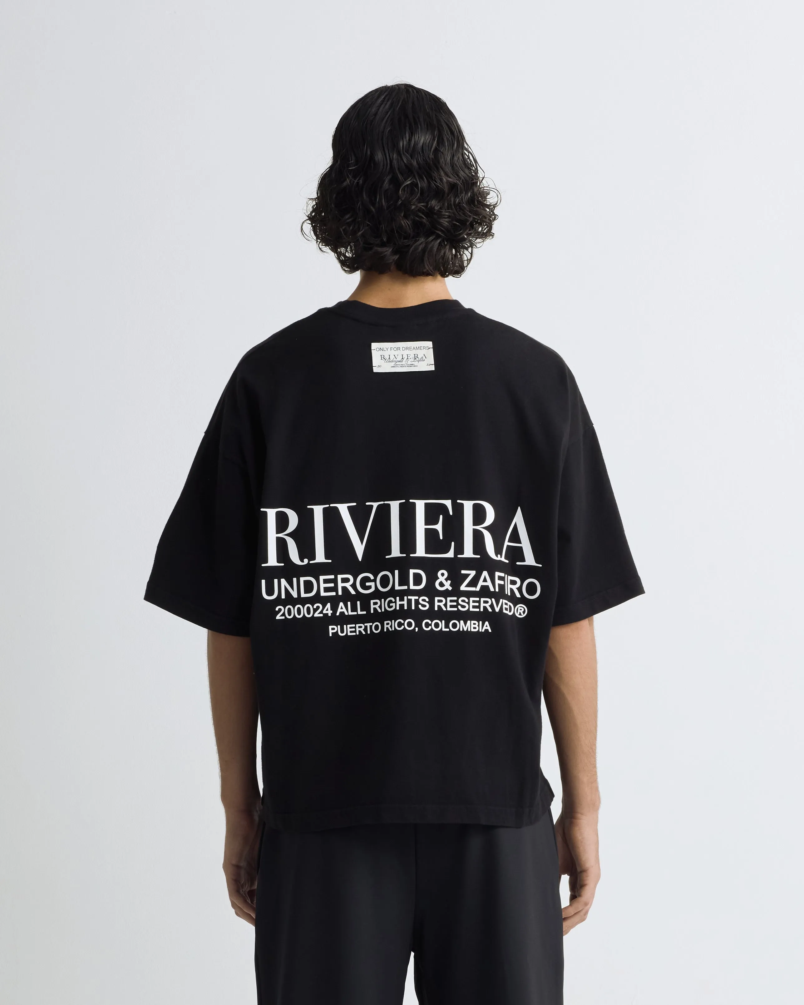 Riviera Fruit Angels Boxy Tshirt Black