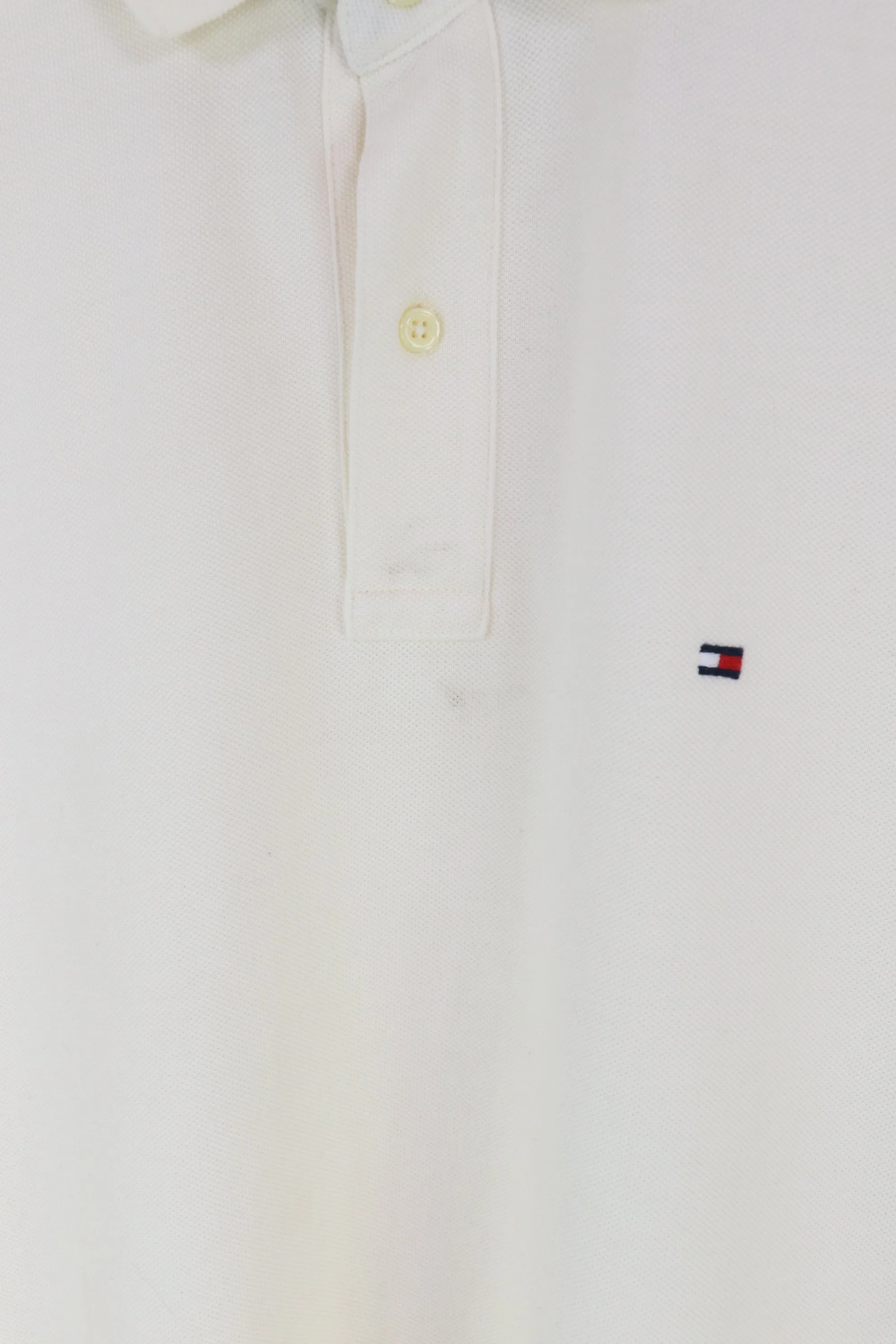 Tommy Hilfiger L/S Polo Shirt Cream XL