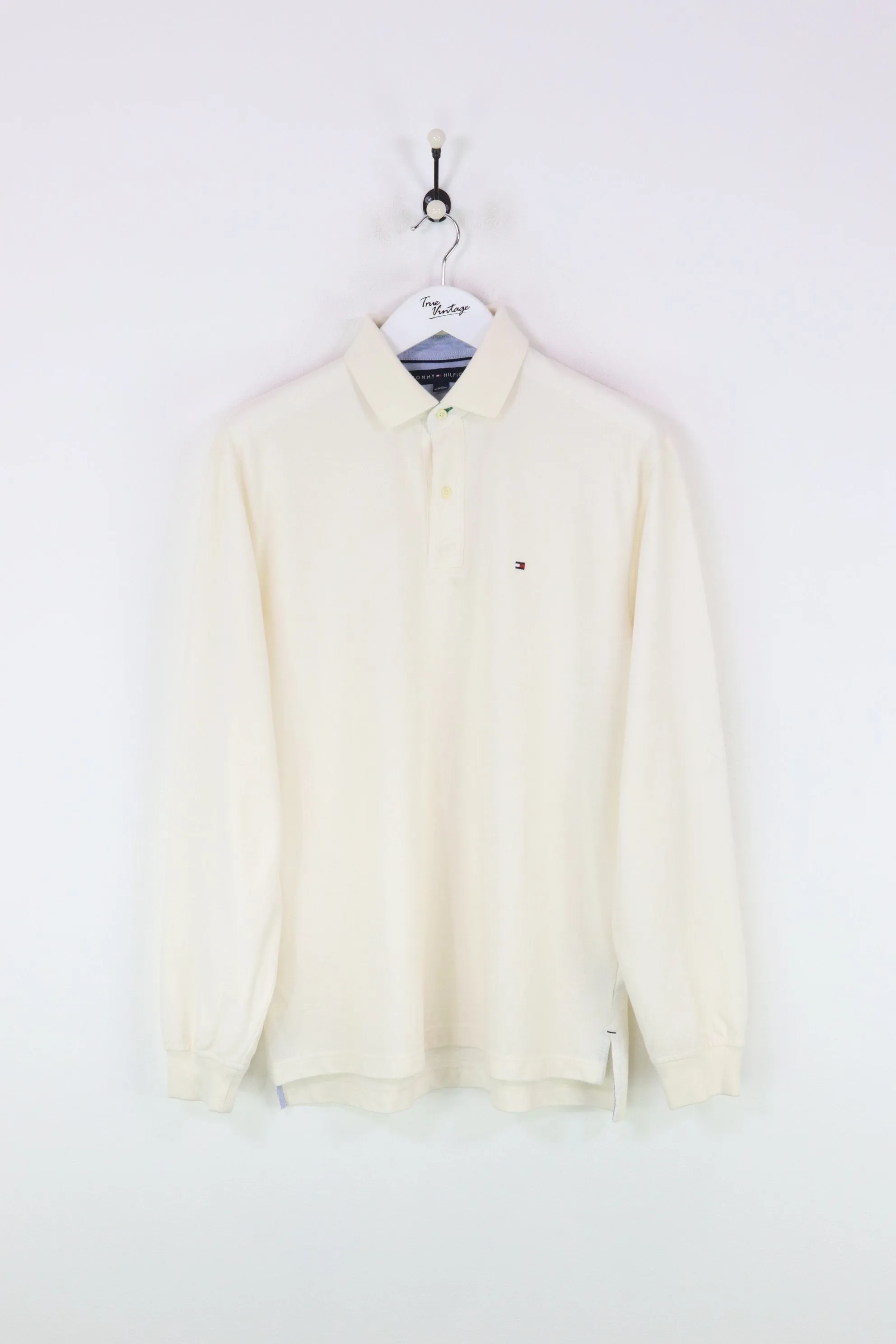 Tommy Hilfiger L/S Polo Shirt Cream XL