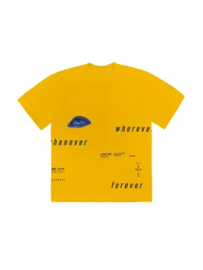 Travis Scott Digital Eye Tee Gold