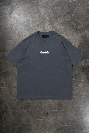 V DARK GREY MELANGE T-SHIRT