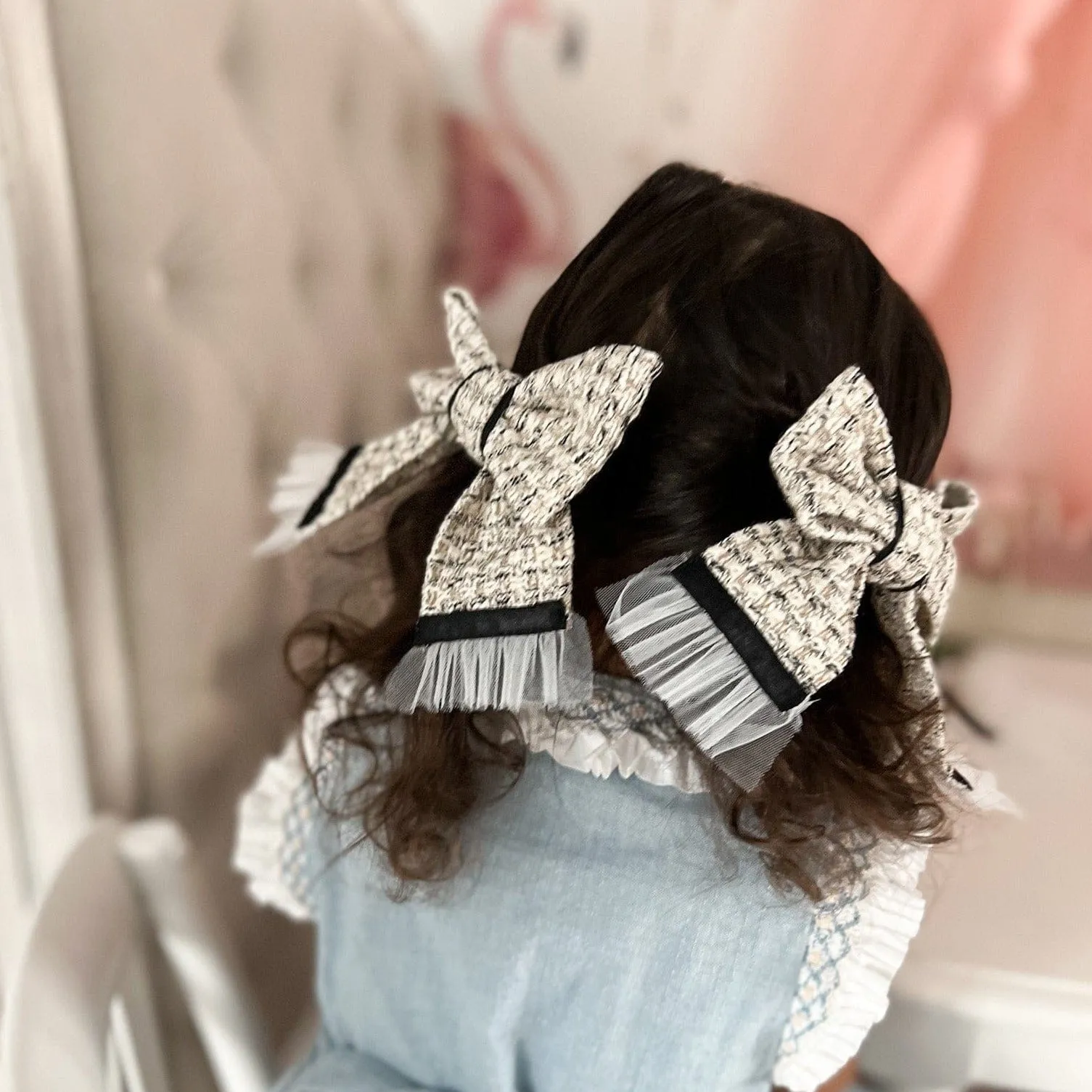 Vera Petite Tweed Bow