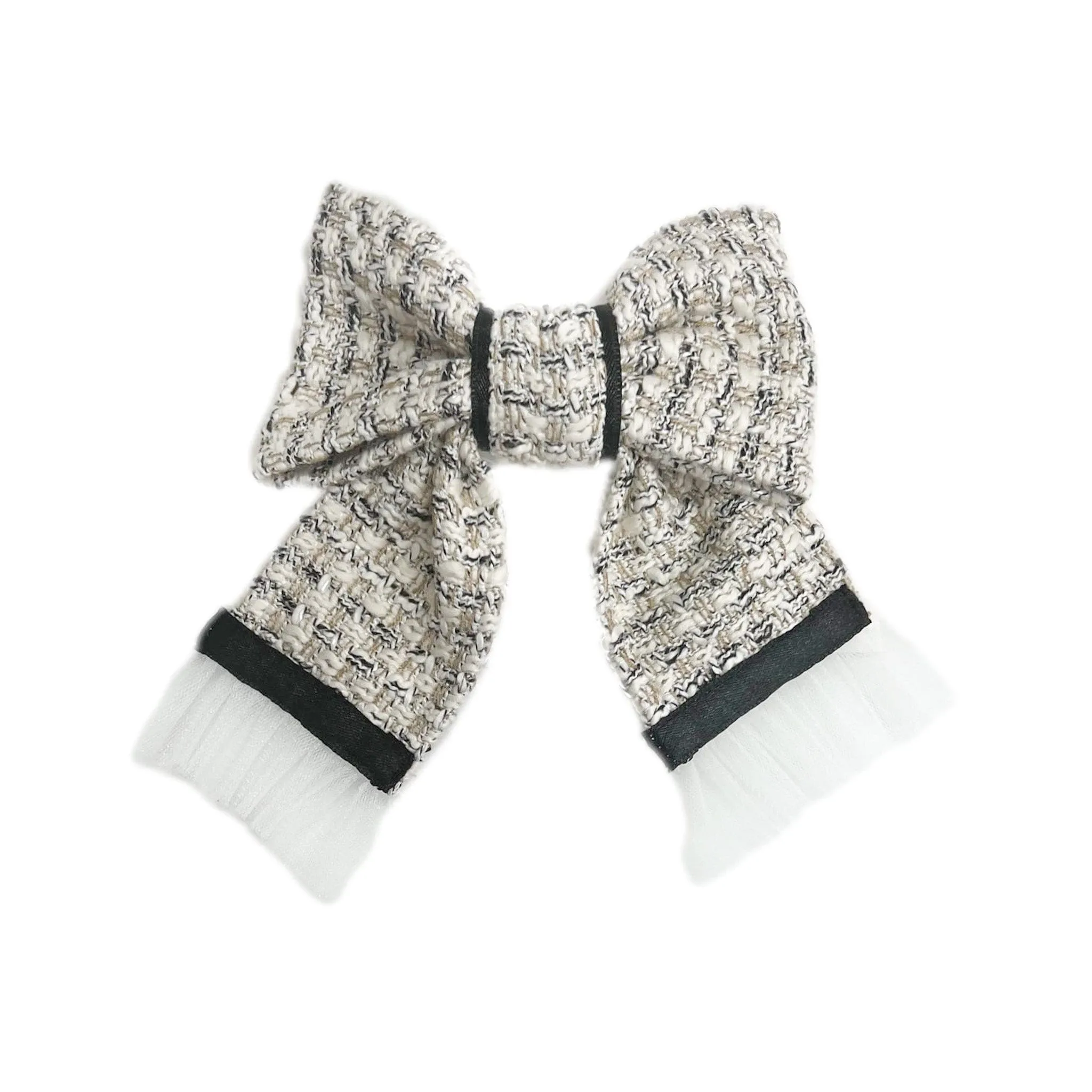 Vera Petite Tweed Bow