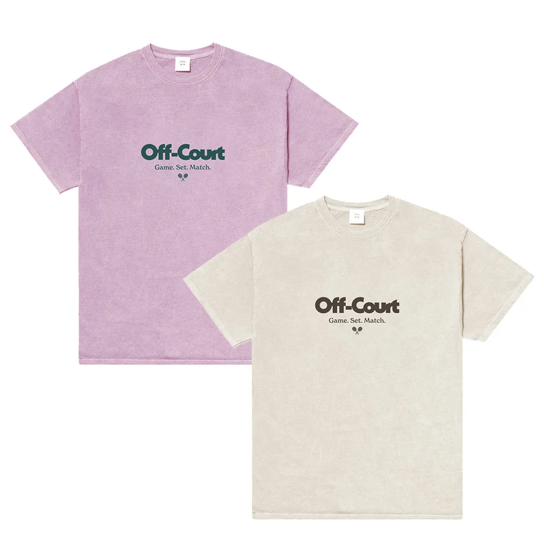 Vice 84 'Off Court GSM' Vintage Washed Tee Twinpack - Pink/Cream