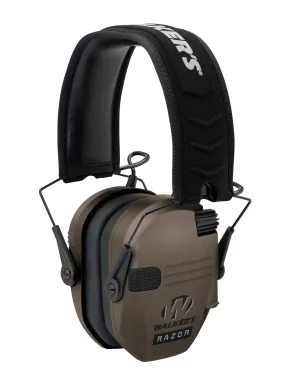 Walkers GSM Razor Slim Folding Earmuffs - Flat Dark Earth